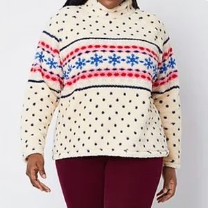 Sherpa Fleece Pullover | Size XL